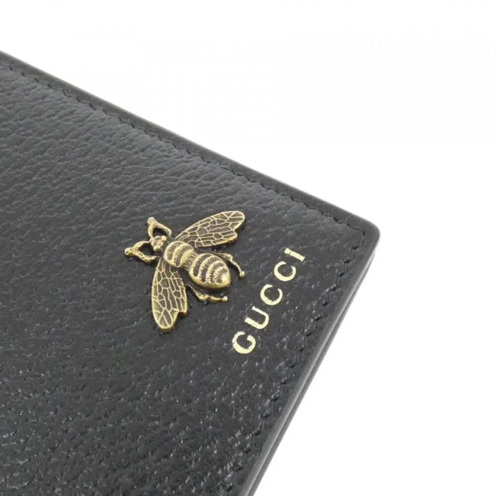 Gucci Animalier Billfold Leather Black - Picture 3 of 6